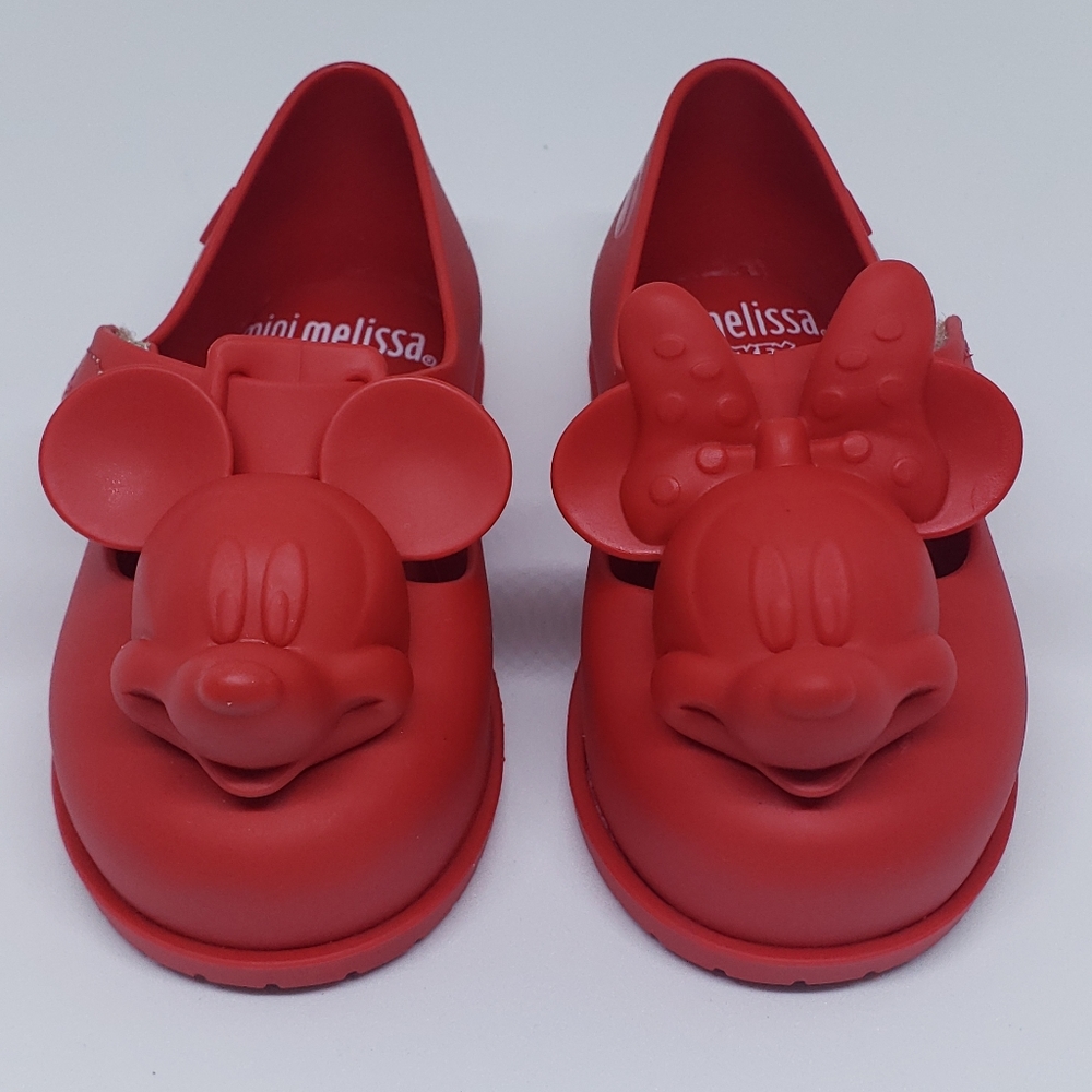 Mini Melissa Red Ballerina Shoes